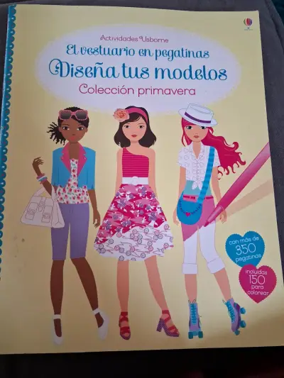 Libro de actividades Usborne con pegatinas de moda - miniatura 1