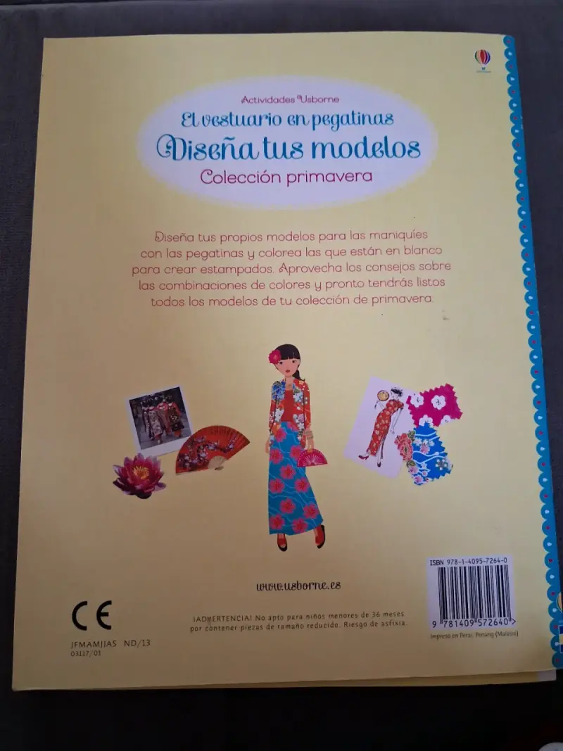 Libro de actividades Usborne con pegatinas de moda - 2
