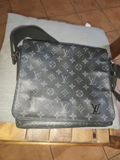 Bolso bandolera Louis Vuitton monograma gris - miniatura 4