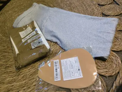 Pantalones de maternidad gris claro cómodos - miniatura 4