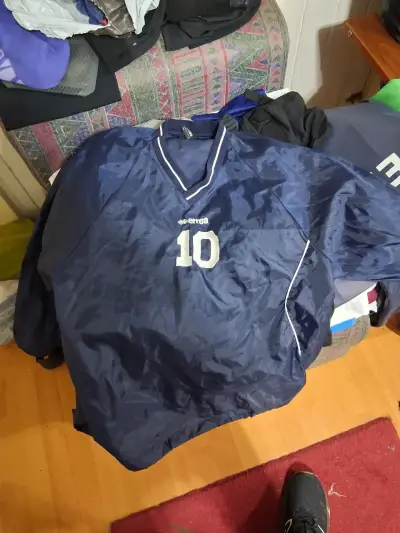 Cortaviento deportivo azul Errea talla L - miniatura 2