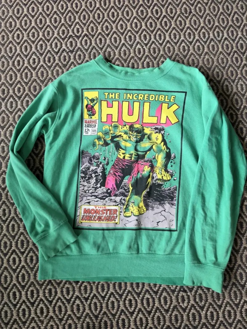 Polerón verde The Incredible Hulk para niños - 2