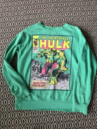 Polerón verde The Incredible Hulk para niños - miniatura 2