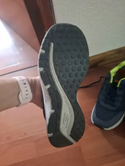 Zapatillas deportivas Skechers Go Run azul y verde - miniatura 2