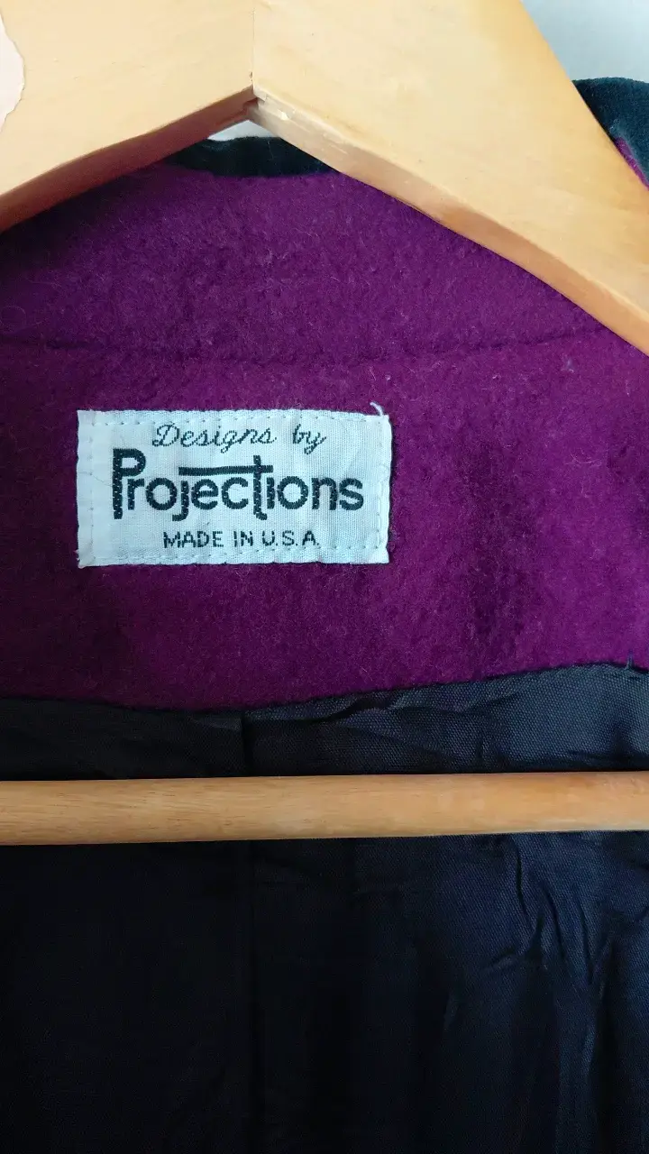 Abrigo largo morado Projections vintage - 2