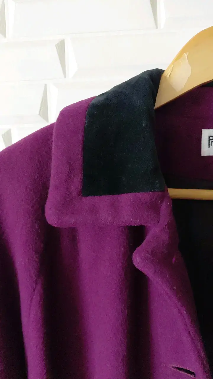 Abrigo largo morado Projections vintage - 5