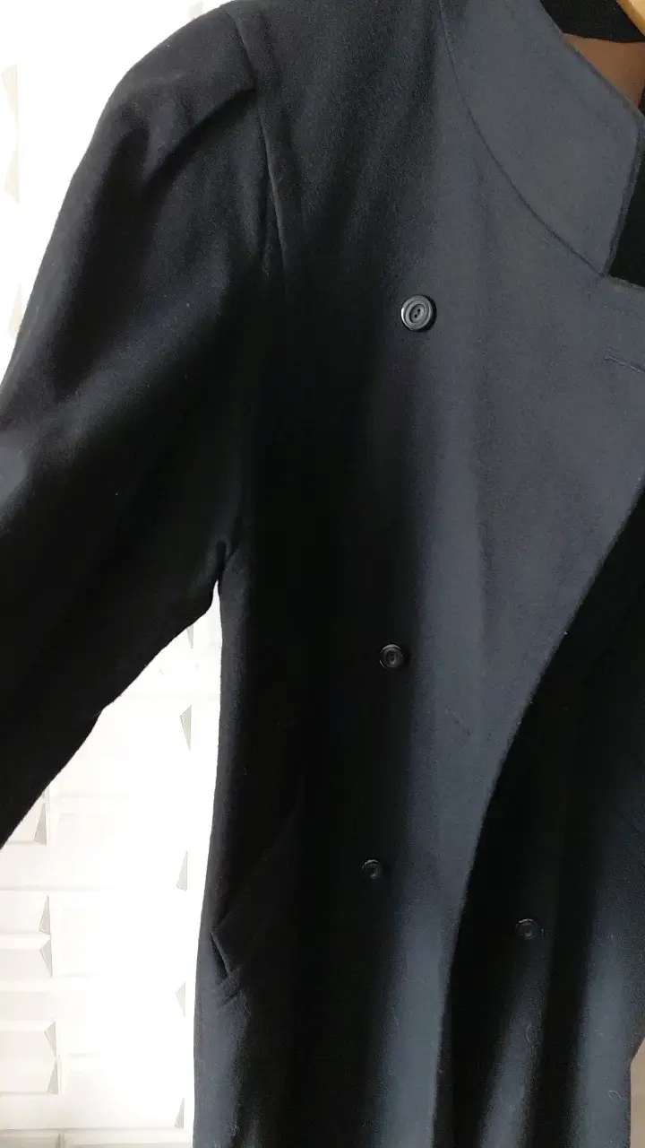 Abrigo Largo Negro Original Loden - 3