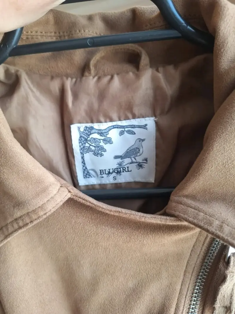 Chaqueta de gamuza marrón Blugirl talla S - 1