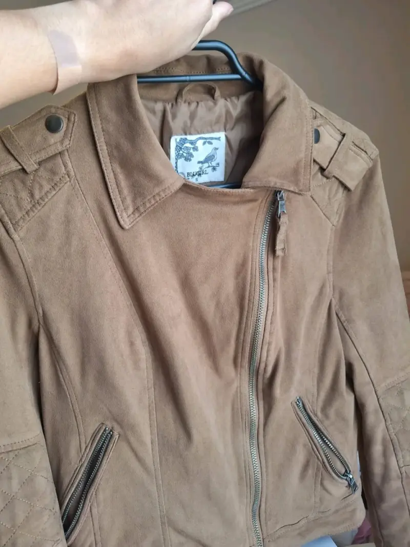 Chaqueta de gamuza marrón Blugirl talla S - 2