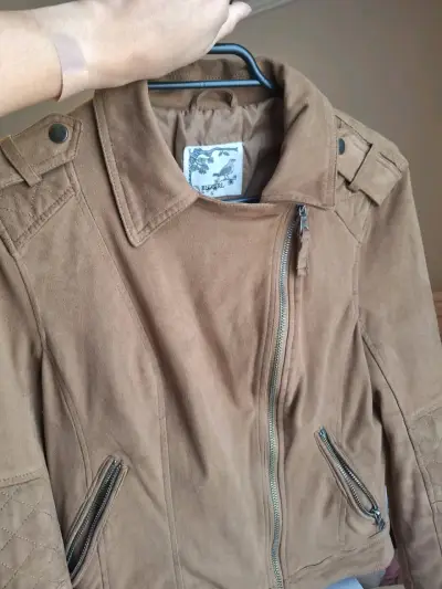 Chaqueta de gamuza marrón Blugirl talla S - miniatura 2