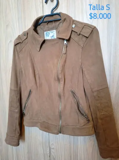 Chaqueta de gamuza marrón Blugirl talla S - miniatura 3