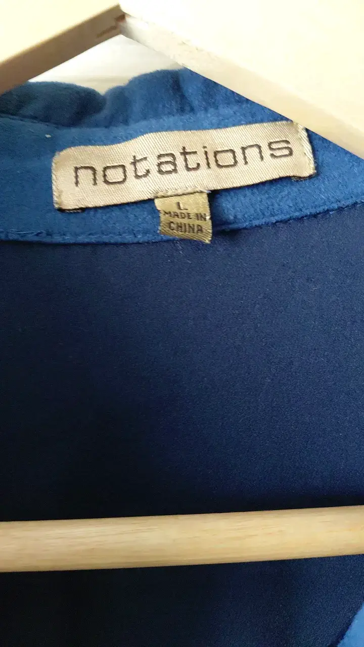 Blusa azul de mujer Notations - 2