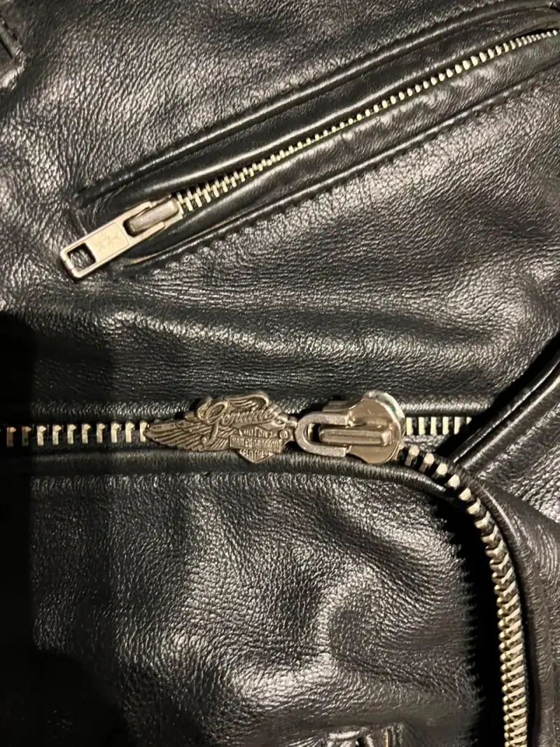 Chaqueta de cuero Harley-Davidson negra - 6
