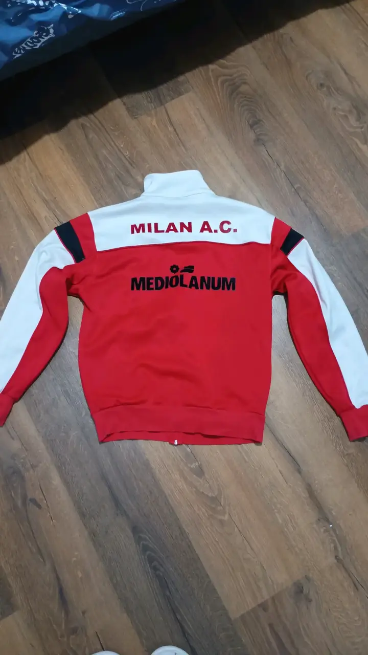 Chaqueta deportiva Milan AC roja y blanca - 2