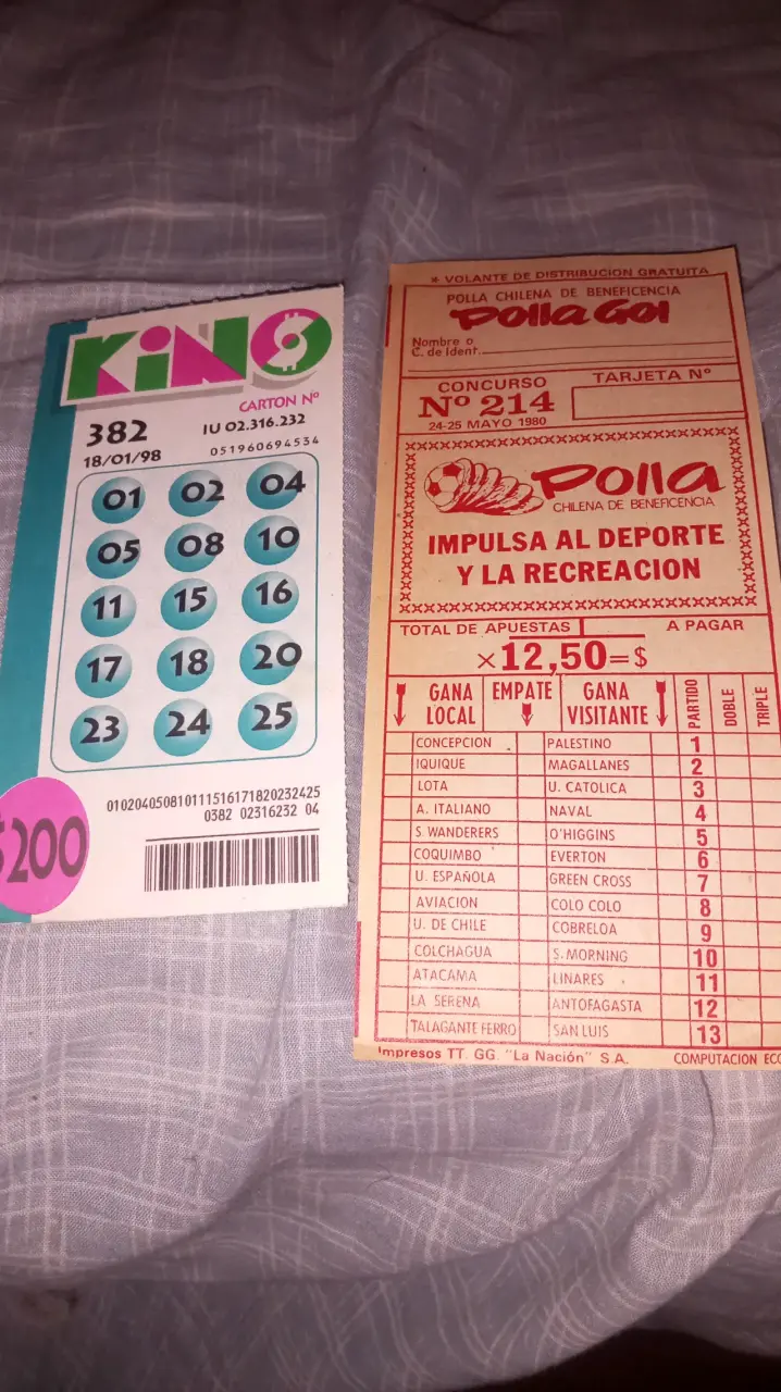 Boletos de Lotería Kino y Polla GOL Antiguos