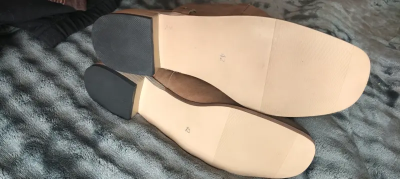 Botas de cuero marrón para mujer - 4