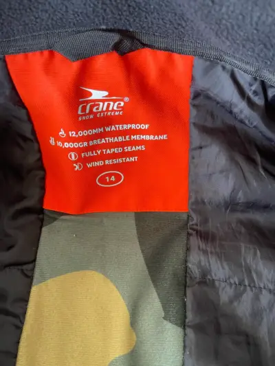 Chaqueta impermeable camuflaje para hombre talla 14 - miniatura 2