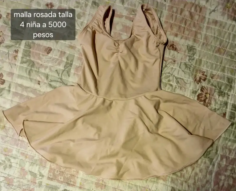 Malla de Ballet Rosada para Niña Talla 4 - 2