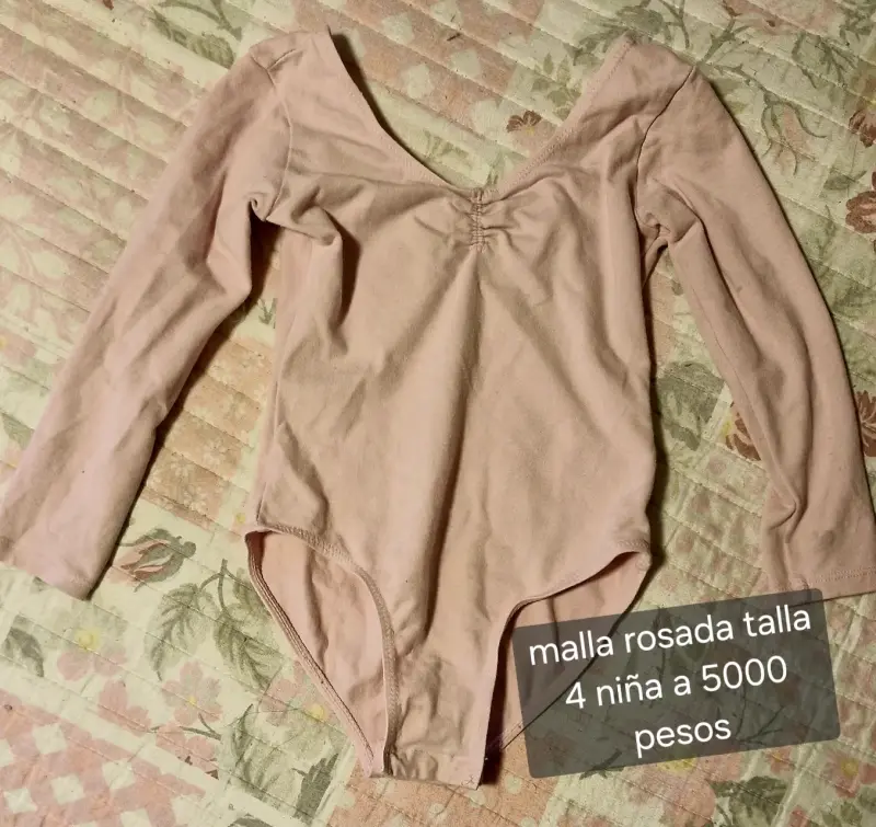 Malla de Ballet Rosada para Niña Talla 4 - 4