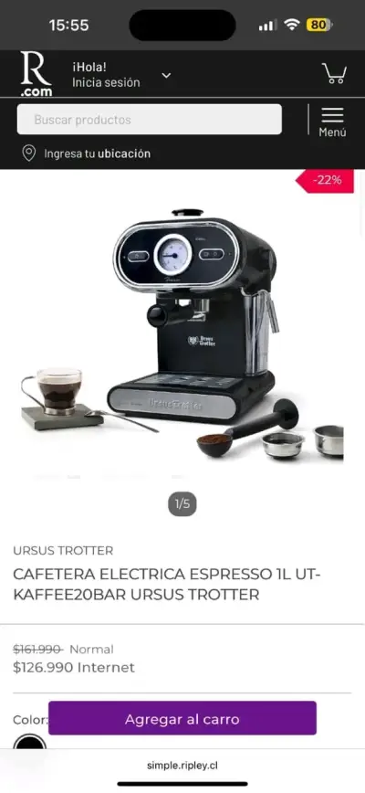 Máquina de Espresso con Accesorios Illy FrancisFrancis - miniatura 2
