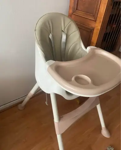 Silla de Comer para Bebé Ajustable Beige - miniatura 2