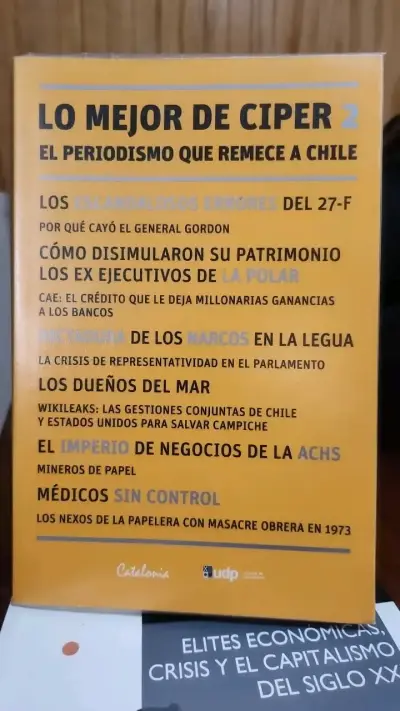 Libro Lo Mejor de Ciper 2 - Periodismo Chileno - miniatura 1