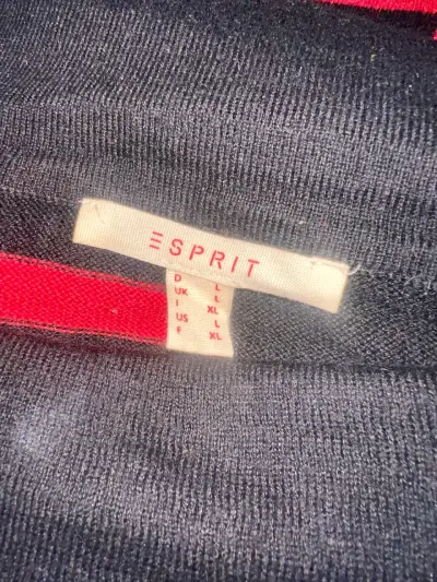 Sweater Esprit  de rayas rojo y negro - miniatura 3