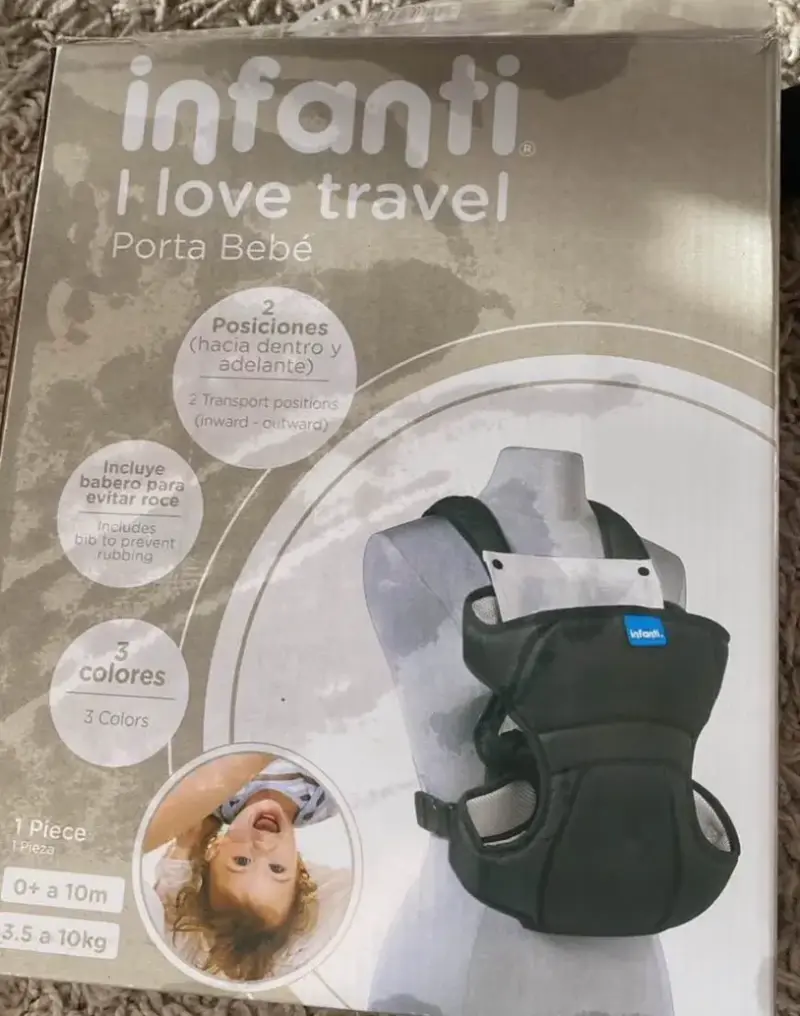 Porta bebé Infanti I Love Travel negro - 1