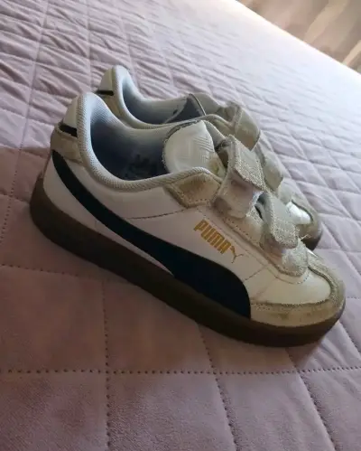 Zapatillas infantiles Puma blancas N•29 - miniatura 1