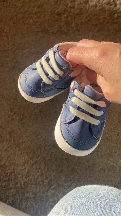 Zapatillas azules para bebé Opaline - miniatura 1