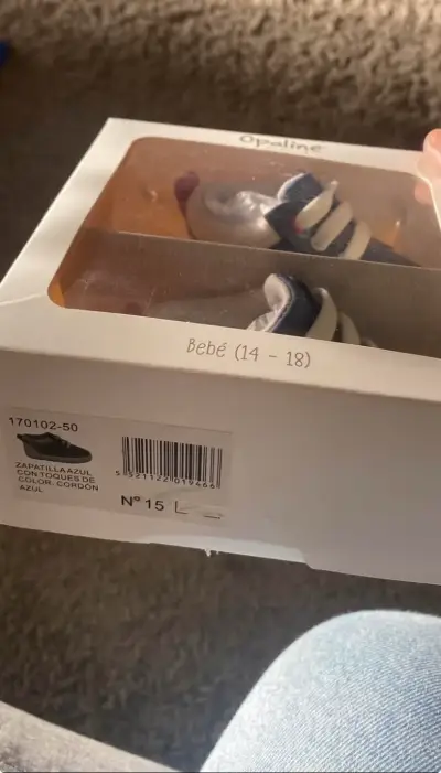 Zapatillas azules para bebé Opaline - miniatura 2