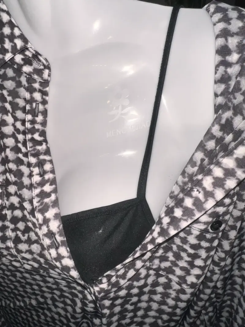 Vestido Umbrale estampado blanco y negro talla L - 2