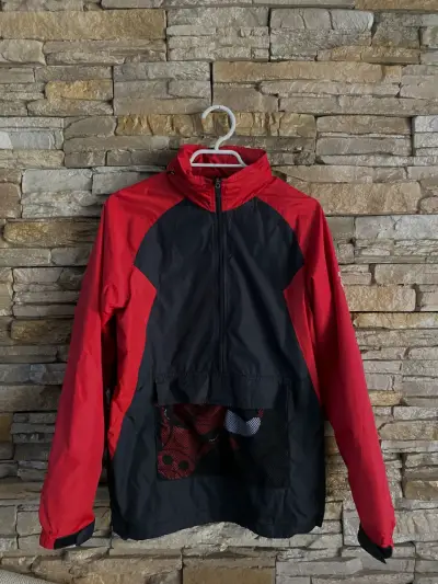 Cortavientos Chicago Bulls NBA rojo negro ORIGINAL - miniatura 1