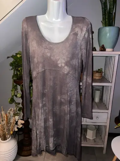 Vestido gris de manga larga Umbrale - miniatura 1