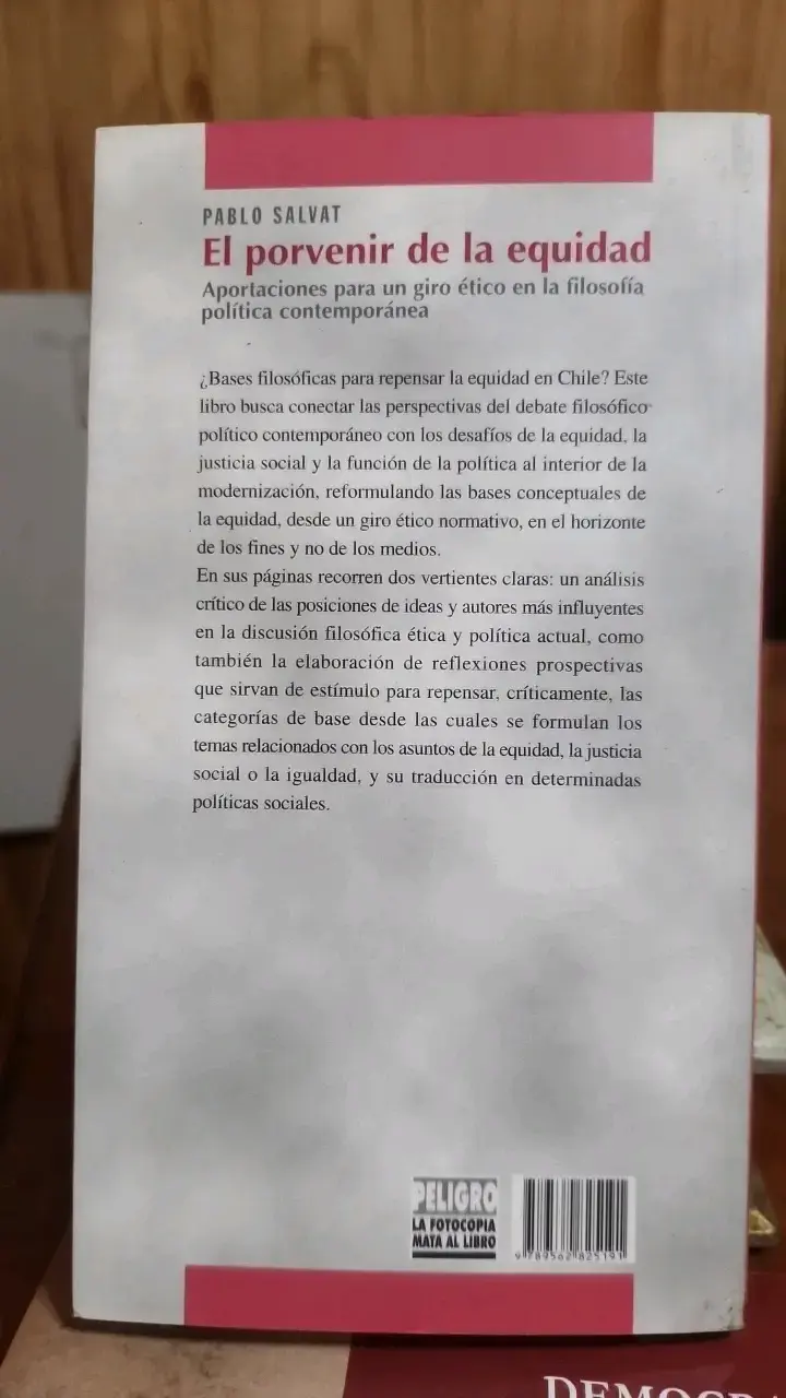 Libro El Porvenir de la Equidad de Pablo Salvat - 2