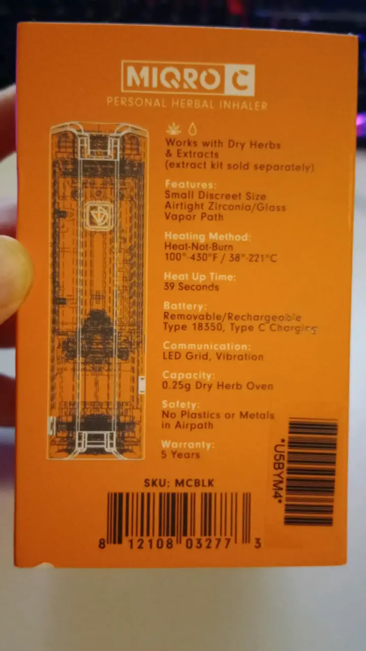 Vaper DaVinci Miqro C con funda - 2