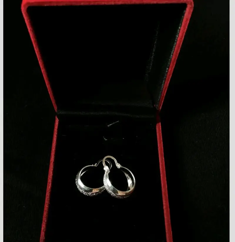 Aros de plata con diseño elegante