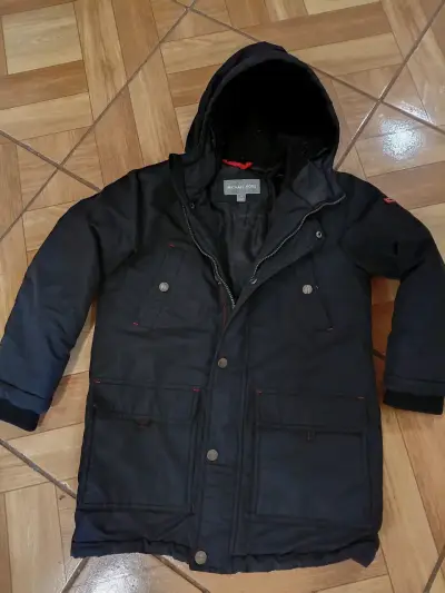 Parka negra con capucha Michael Kors - miniatura 1