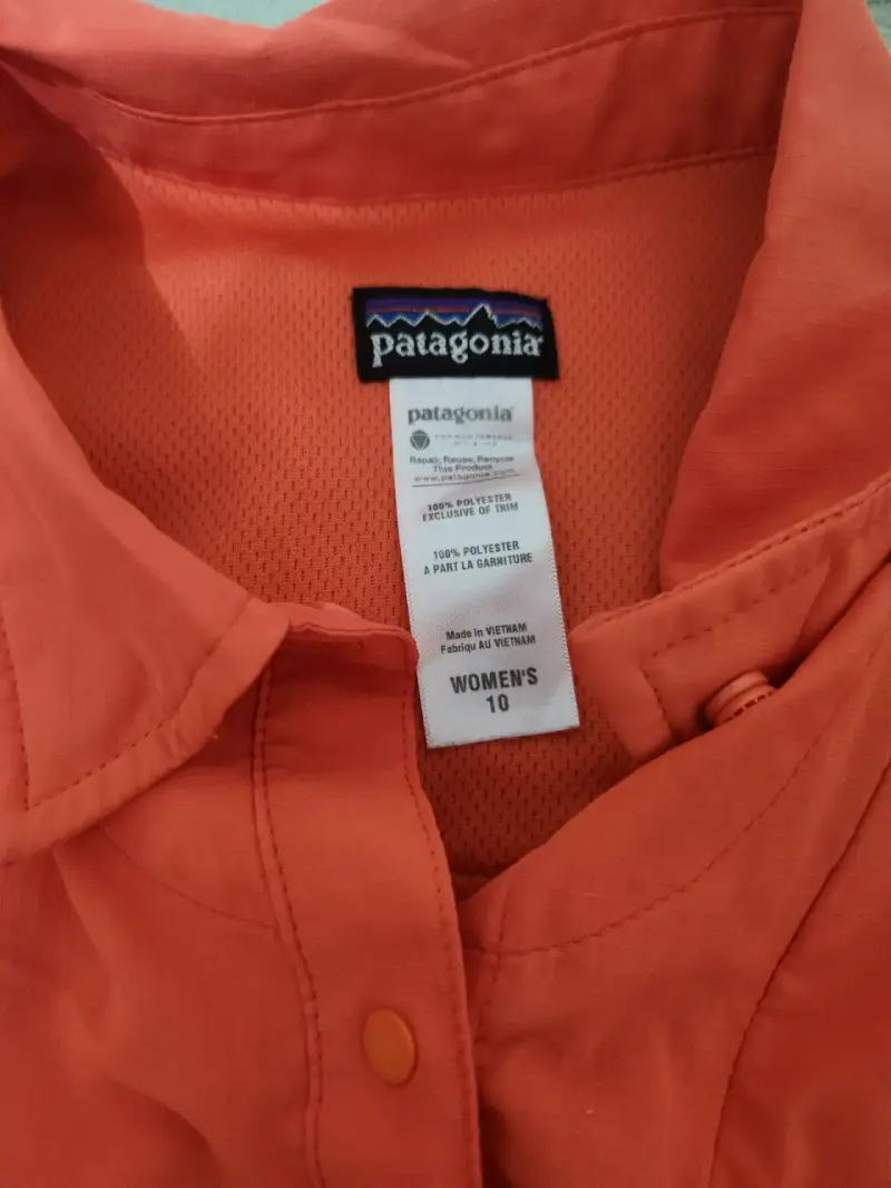 Camisa Mujer Naranja Patagonia Talla 10 - 1