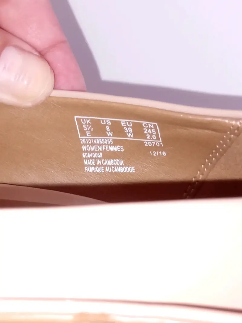 Zapatos 39 de Tacón Clarks Beige para Mujer - 4