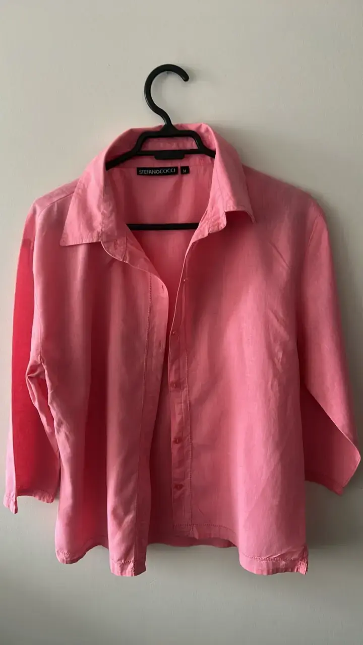 Blusa rosa Stefano Cocci manga larga - 1