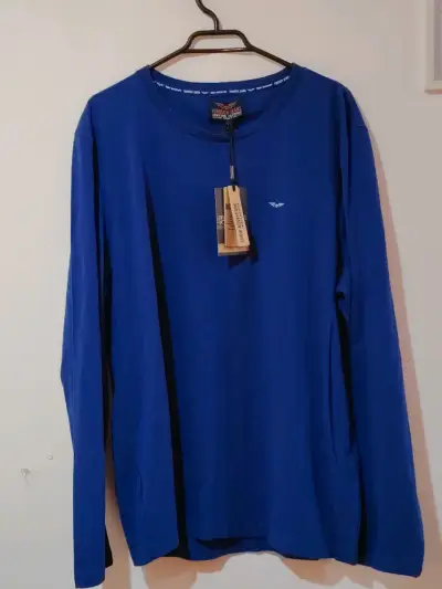 Polera manga larga azul Ferouch Jeans - miniatura 1