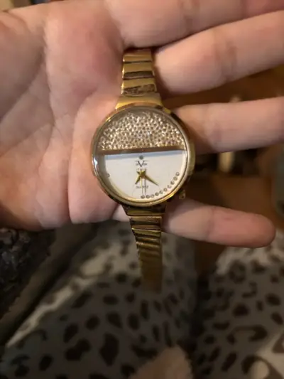 Reloj de pulsera dorado para mujer V1969 Italia - miniatura 3