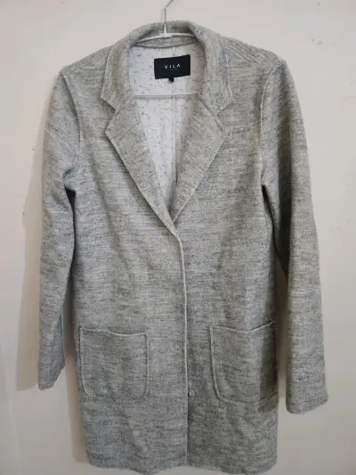 Abrigo gris de lana Vila para mujer - miniatura 1