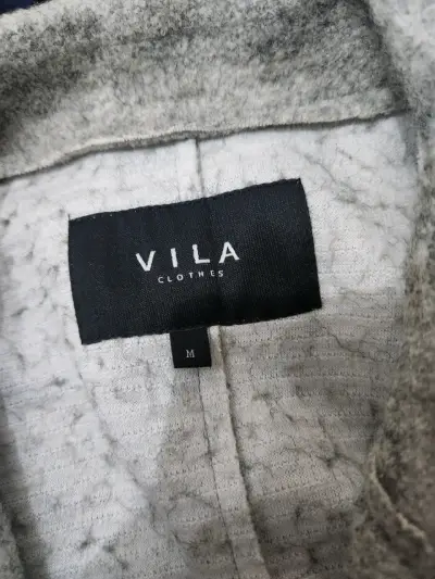 Abrigo gris de lana Vila para mujer - miniatura 3