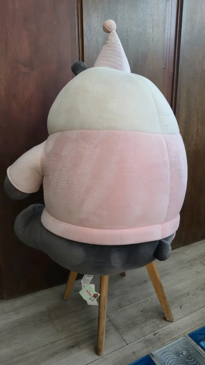 Peluche gigante de panda con gorro de fiesta orig. - 4