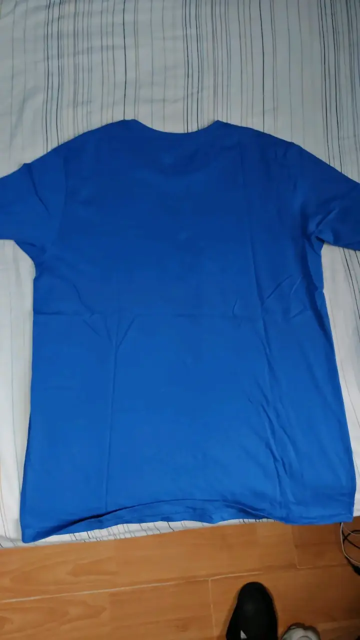 Polera azul Benetton de algodón para hombre - 2