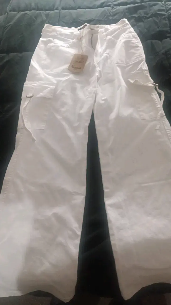 Pantalones cargo blancos Dirty Jeans modelo JE3278BL - 1