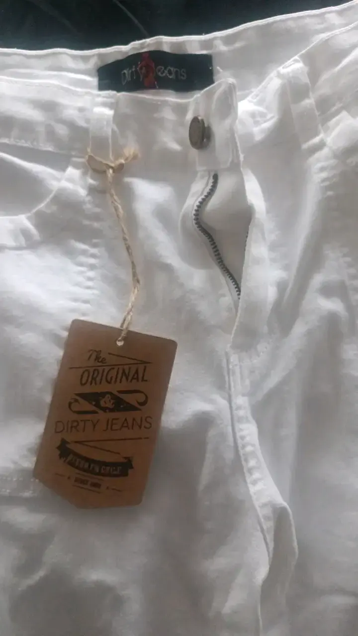 Pantalones cargo blancos Dirty Jeans modelo JE3278BL - 2