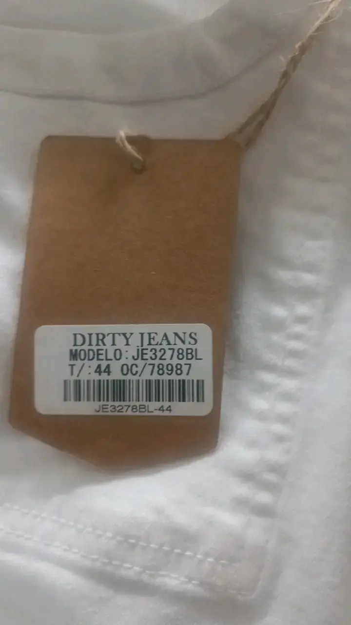 Pantalones cargo blancos Dirty Jeans modelo JE3278BL - 3